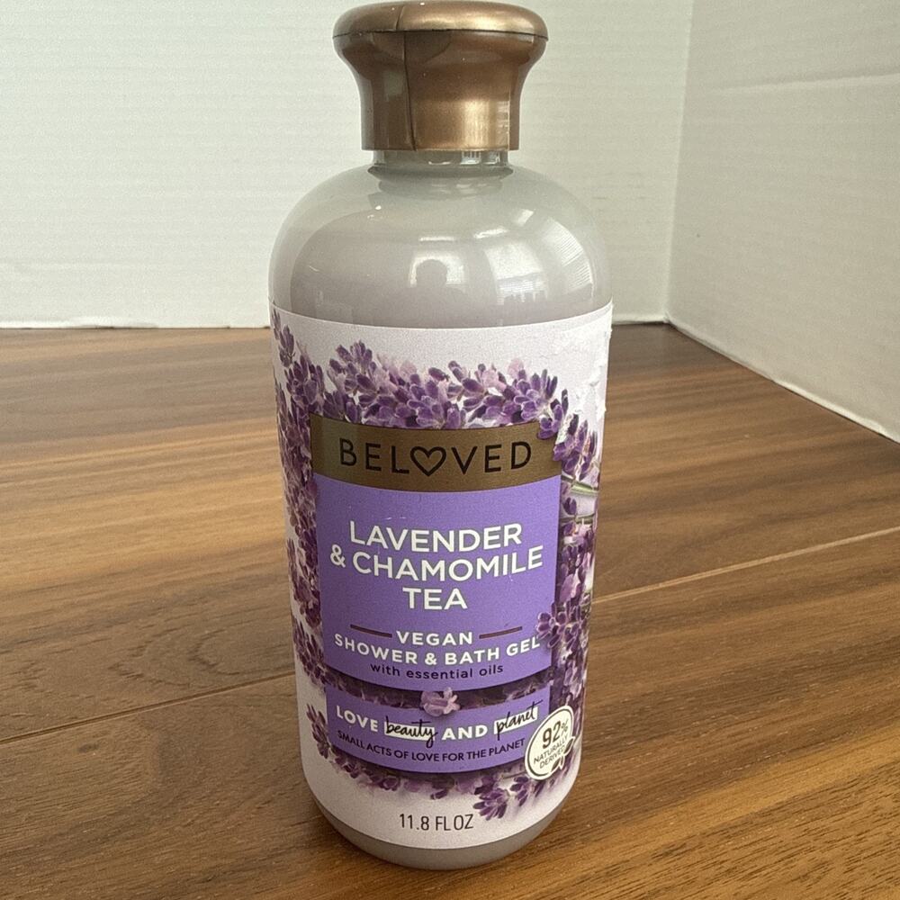Beloved Lavender & Chamomile Vegan Shower & Bath Gel w/ Essential Oils NEW